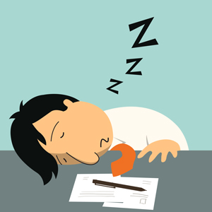 lazy sleeping project manager
