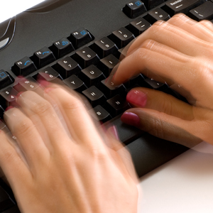 typing fast productive